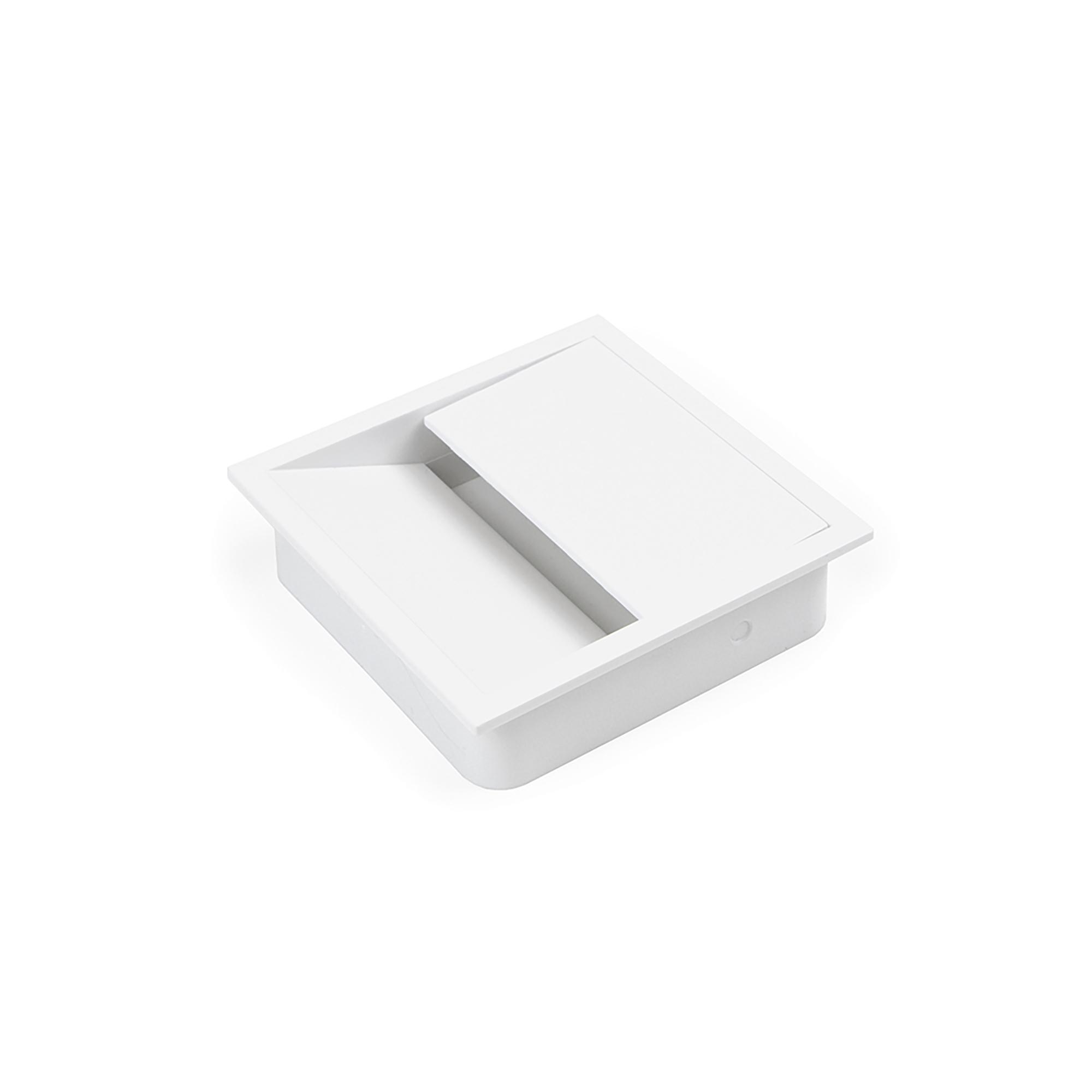 UP & DESK passe-câble horizontale (blanc) - Accessoires et