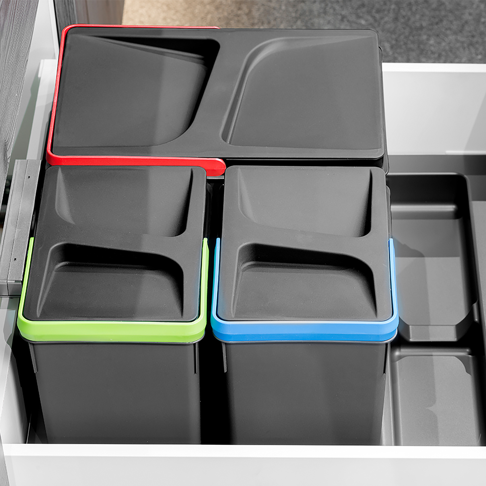 Kit de Recycle de poubelle de recyclage pour tiroir de cuisine